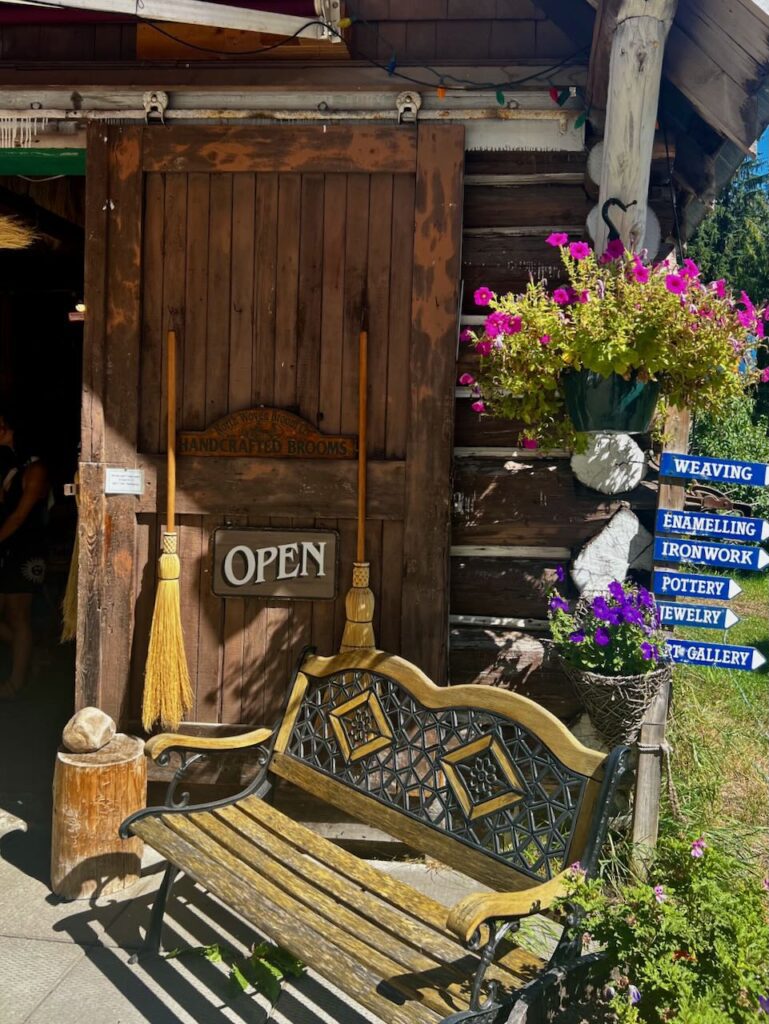 Artisan shop North Woven Brooms  in Crawford Bay BC that made the Harry Potter Brooms