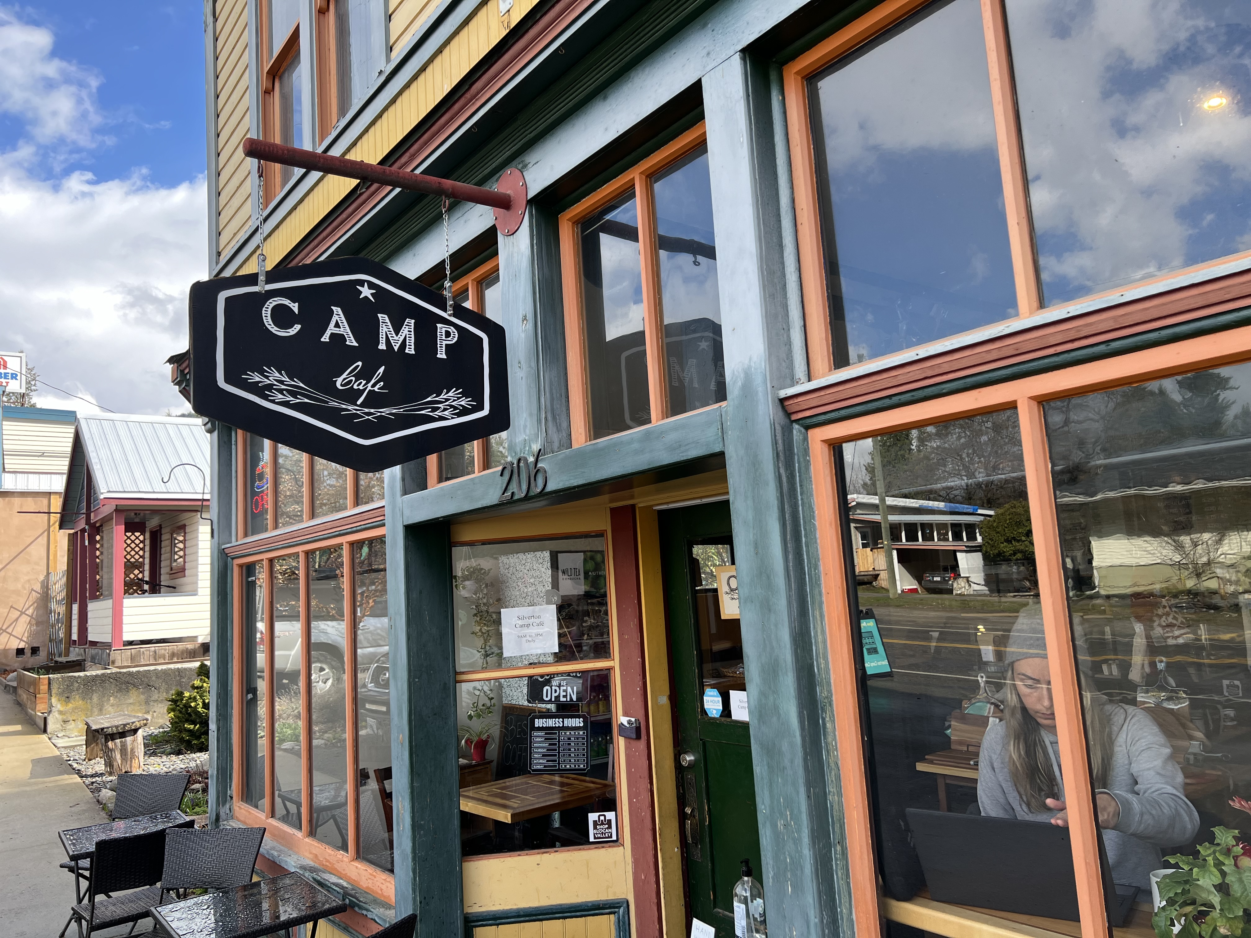 CAMP cafe exterior in Silverton