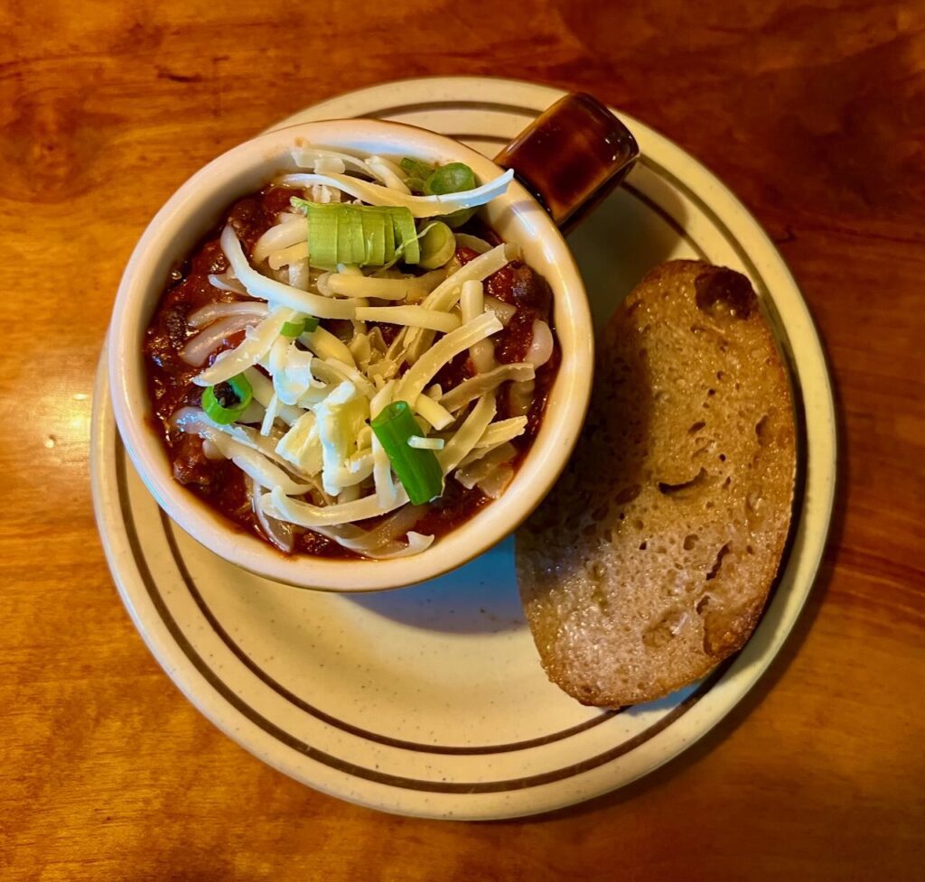 Chili lunch at the Yellow Deli