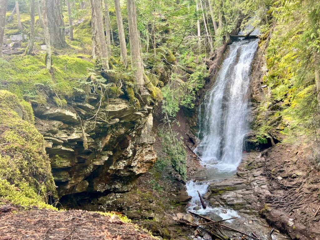 Fletcher Falls from up top on the trail