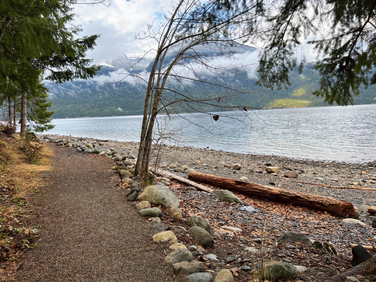 New Denver lakeside trail