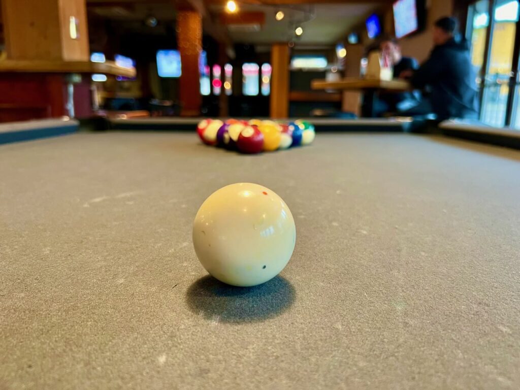 Pool table at Finley's Irish Bar in Nelson