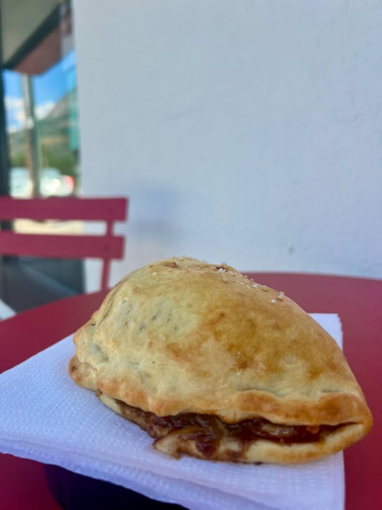 Bacon Cheeseburger Calzone in Castlegar Burger Month at Chef's Choice