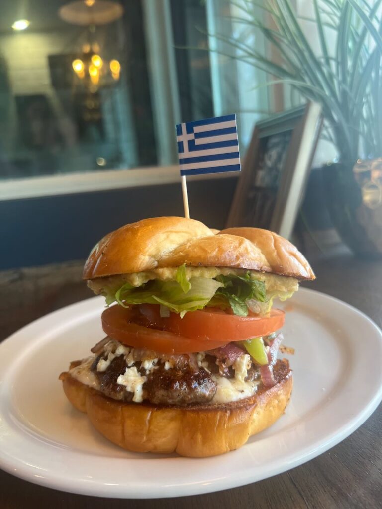 Lamb Burger at Grateful Table in Castlegar Burger Month