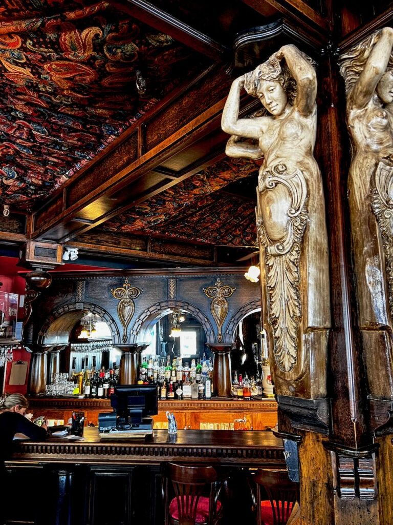 The bar at The Library in Nelson BC