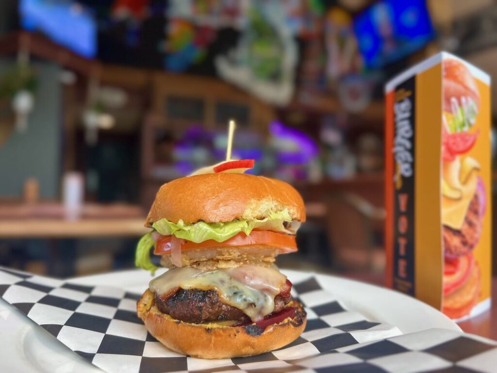 Apple Bottom BBL burger month special at the Rock Cut Pub in Rossland BC