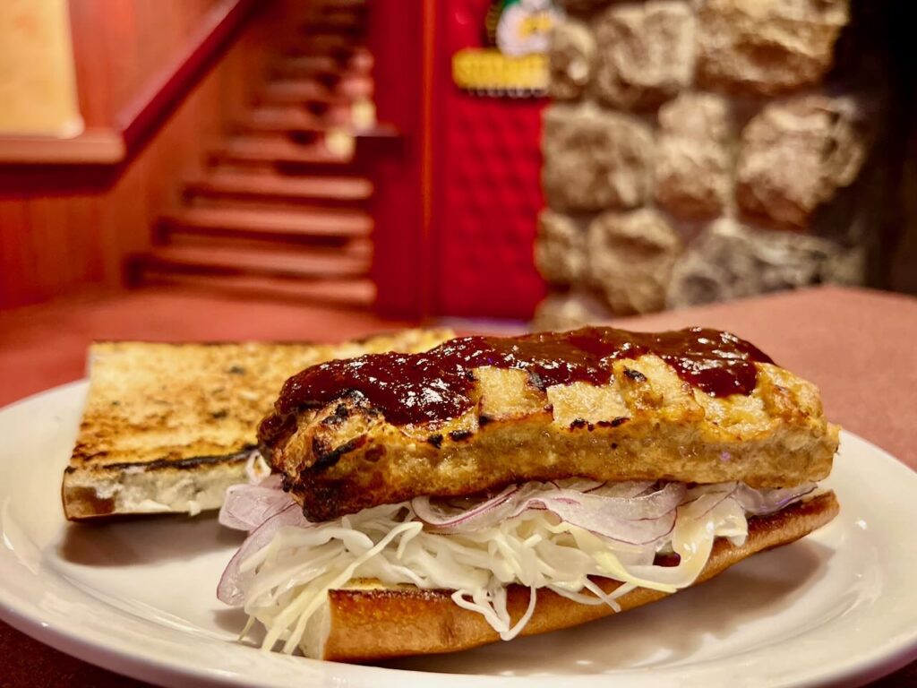 Rib Sandwich for Trail Burger Month from the Tunnel Pub