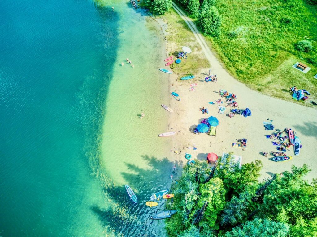 Swimming at Champion Lakes Provincial Park 