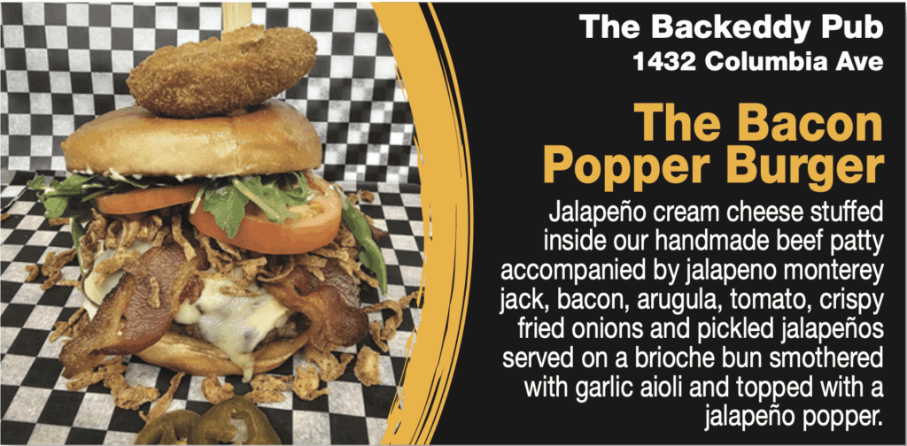 The Backeddy Castlegar burger month entry