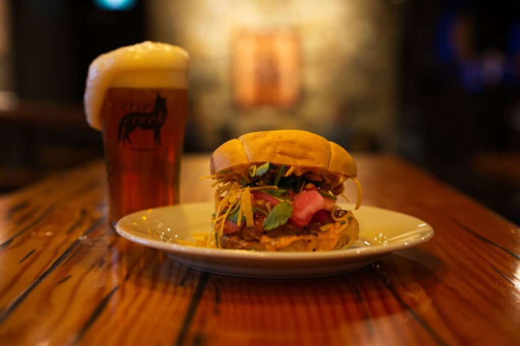 Burger from Cultured Kitchen in Salmo for Nelson Burger Month 2025