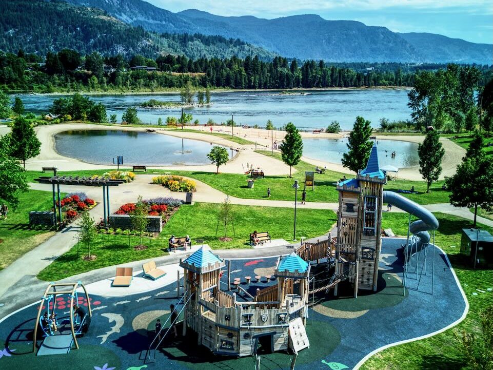 Millenium Park Castle Playground in Castlegar